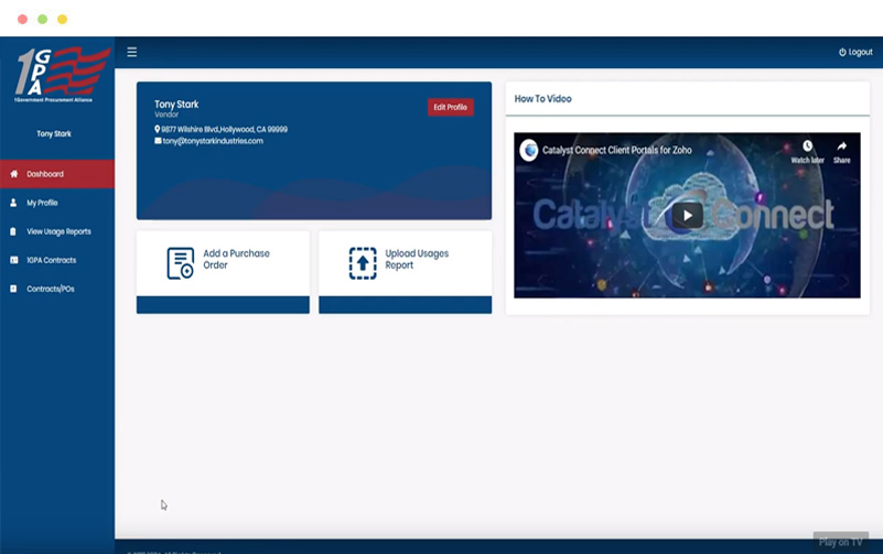 Client Portal for 1GPA